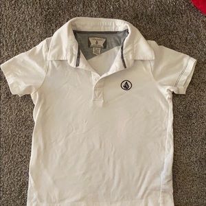 Volcom white polo shirt
